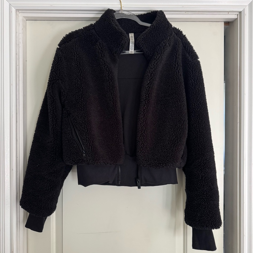 Alo Black Sherpa Jacket